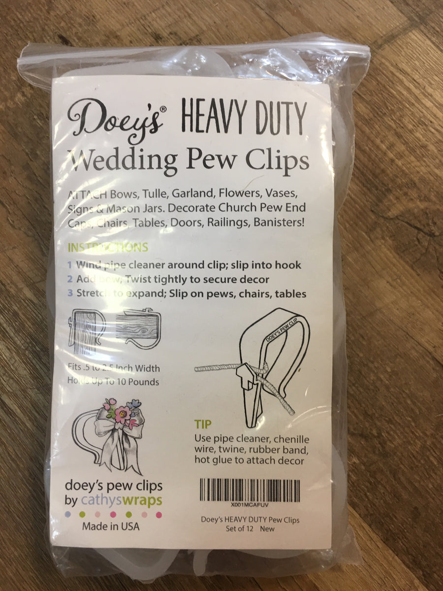 WILS200-J Set of 12 Pew Clips – K\u0026K Bridal LLC, image size:900x1200