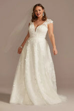 Load image into Gallery viewer, GASTON-D A-Line Sequins, Ivory Gown. Size 12