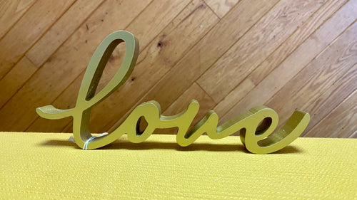 MCCO200-G Gold “love” Sign