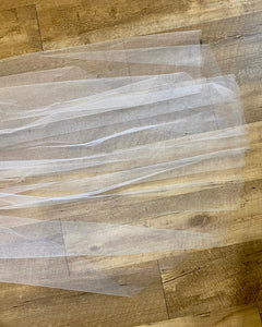 ZAFF100-D White Floor Length Veil
