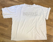 Load image into Gallery viewer, DIEH300-E White “BRIDE” T-Shirt. Size XL