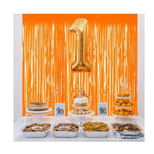 Load image into Gallery viewer, BRAC100-K Orange Fringe Curtain Backdrop