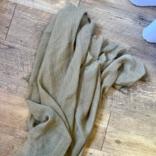 Load image into Gallery viewer, K&amp;K Olive Green/Brown Cheesecloth