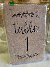 Load image into Gallery viewer, INGR100-L Kraft Paper #1-25 Table Numbers