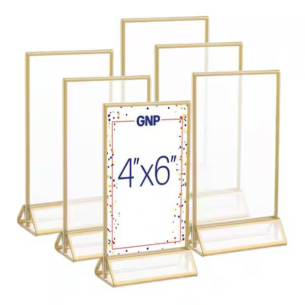 BURT100-X Acrylic Gold Trim Frame