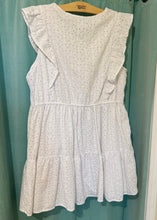 Load image into Gallery viewer, THOMPSON-H Lace-Dot, White Babydoll Dress. Size 20