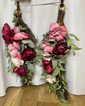 Load image into Gallery viewer, LING100-D 2 Mulberry/Blush Broom Swags