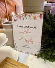 Load image into Gallery viewer, MCCU100-H “Advice &amp; Wishes” Floral Print Sign