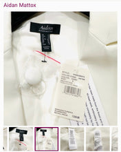 Load image into Gallery viewer, ROME100-B White Jacket Dress. Size S(4)
