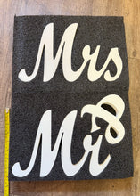 Load image into Gallery viewer, OTOL200-G White Mr &amp; Mrs Letters