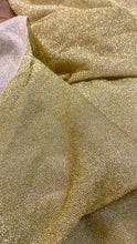 Load image into Gallery viewer, TERC100-O Glittery Gold Draping Material/Chiffon Runner