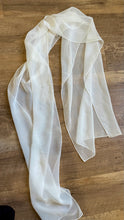 Load image into Gallery viewer, LIVI200-A Ivory Chiffon Dress with Rhinestone Straps. Size 14 NWT