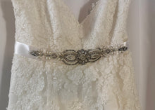 Load image into Gallery viewer, DOEGE- Ivory Lace Gown, Cap Sleeve. Size 20W