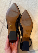 Load image into Gallery viewer, LYNN100-Y Black Sequin Strappy Heels. Size 9