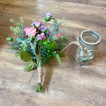 Load image into Gallery viewer, STILES-A Pink &amp; Purple Floral, Eucalyptus Centerpieces. Set of 10