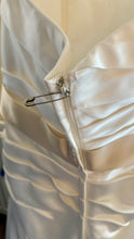 Load image into Gallery viewer, MERC200-A Ivory/Champagne Charmeuse Gown. Size 6 NWT