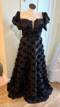 Load image into Gallery viewer, GOWN100-D Strapless, Black Rosette Gown. Size 22/24