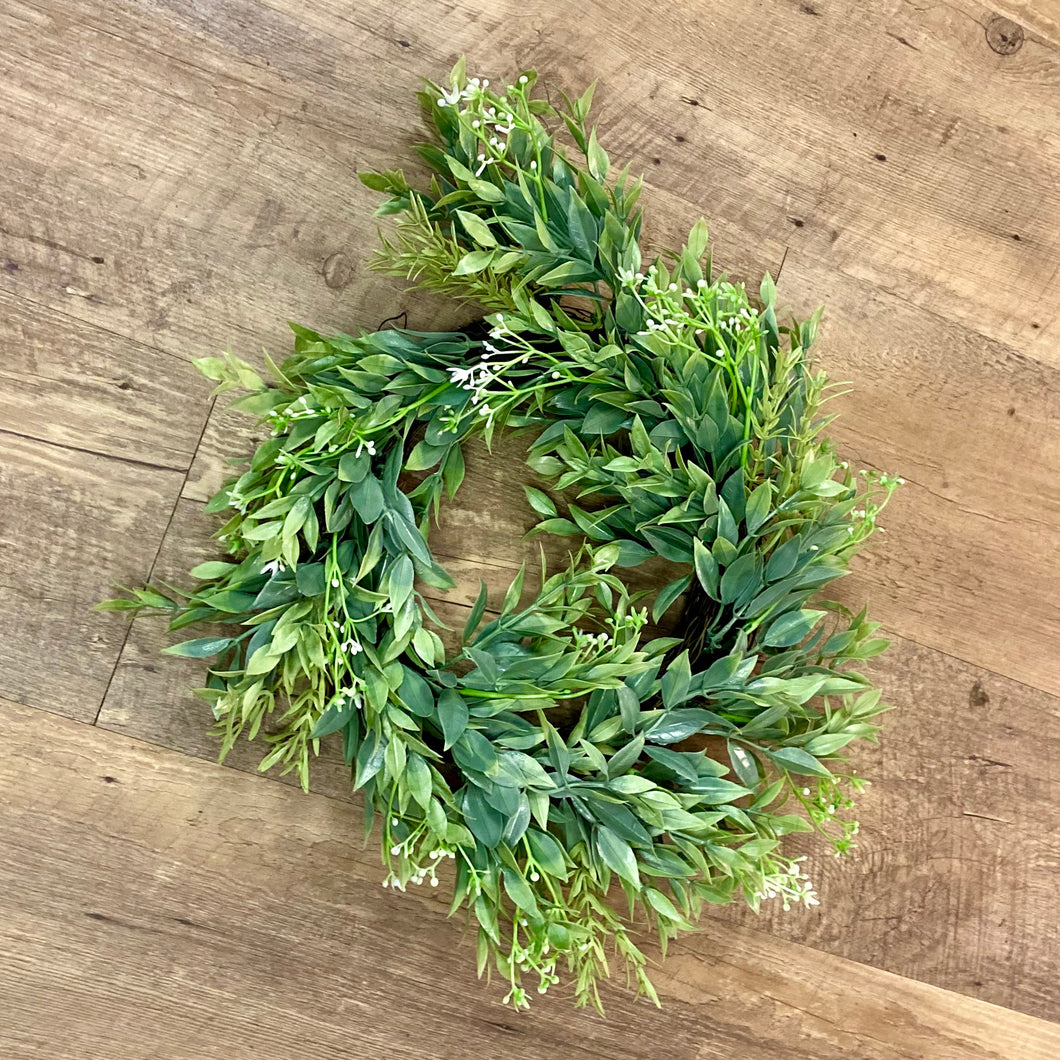 SHIM100-V Greenery Floral Wreath Ring