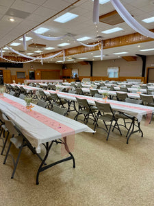 BEND100-A Coral Pink Organza Bow or Runner