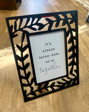 Load image into Gallery viewer, REES100-AN Black Cutout Wood Frame