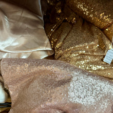 Load image into Gallery viewer, REES100-BH 50” Champagne, Sequins Overlay