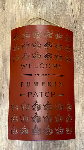 MYER400-A “Welcome to our Pumpkin Patch” Hanging Sign