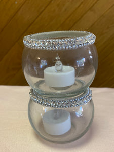 FLAN100-E Rhinestone Votive Cups