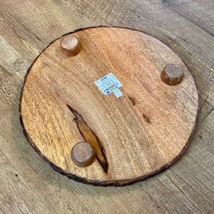 SHIM100-F Wood Slab Cake Stand