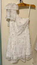 Load image into Gallery viewer, MARDULA-F One-Shoulder Mini, White Dress. Size XS