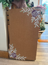 Load image into Gallery viewer, LOVE100-D Purple Floral, Cork Board Sign