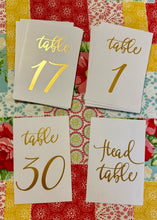 Load image into Gallery viewer, CLOUSER-J Gold Table #1-30 + Head Table