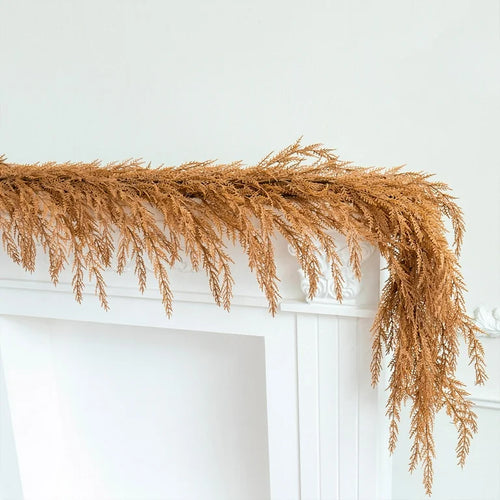 DIEH300-G Autumn Khaki/Terracotta “Horsehair” Real-Touch Garland