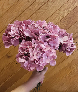 ILLI100-M Mauve Hydrangea Floral Filler