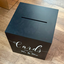Load image into Gallery viewer, SMEG100-CC Black “Cards for the Mr &amp; Mrs” Box