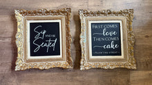 Load image into Gallery viewer, SMEG100-BZ Gold Framed Signage