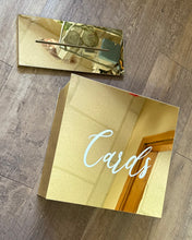 Load image into Gallery viewer, KISS-A Gold Mirrored “Cards” Box