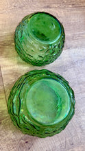 Load image into Gallery viewer, BROWN-F Green Glass Vase/Candle Holder