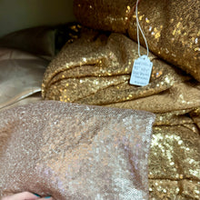 Load image into Gallery viewer, REES100-BH 50” Champagne, Sequins Overlay