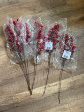 Load image into Gallery viewer, MADIGAN-T Red Berry Spray, Floral Filler