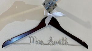SMIT200-V  "Mrs. Smith" Wood Hanger