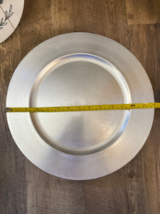 SMEG100-AE 14” Silver Charger Plate