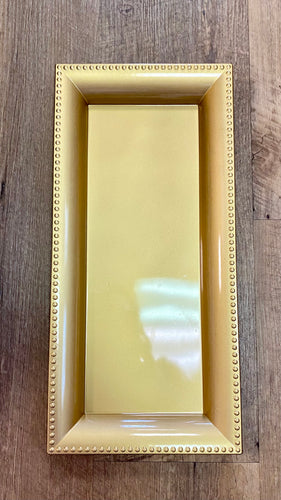 PROS100-E Gold Rectangular Charger Plate