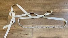 Load image into Gallery viewer, ZAFF100-E Ivory Rhinestone Belt