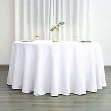 Load image into Gallery viewer, SHAY100-A 120” White Round Tablecloth