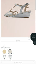 Load image into Gallery viewer, LYNN100-F Silver Sandal, Strappy Wedge. Size 8