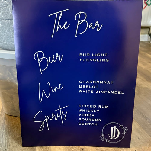 REES100-CF “The Bar” Poster Sign