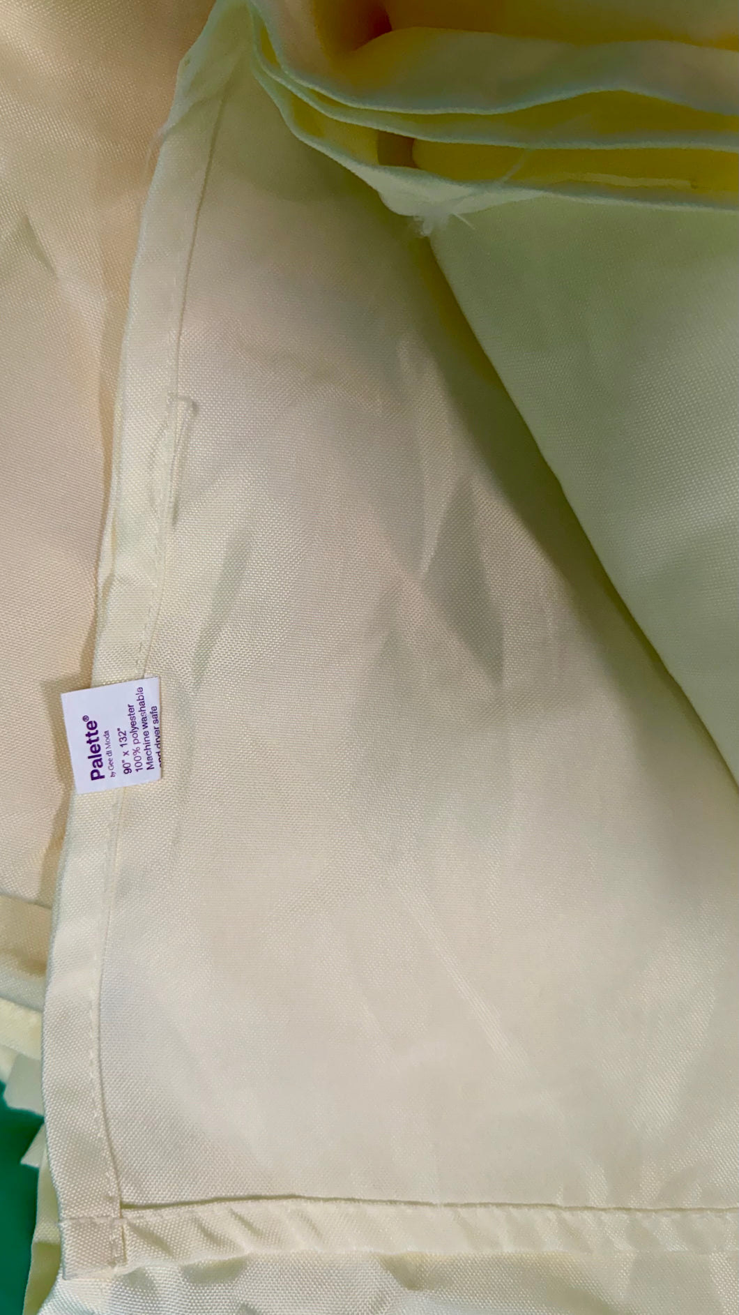 REES100-BG 90” x 132” Ivory Rectangular Tablecloth