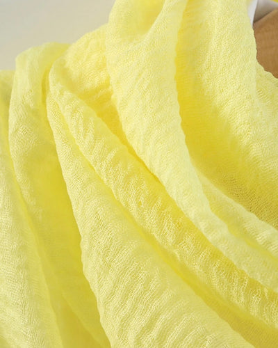 Pastel Yellow Fringe Cheesecloth