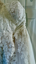 Load image into Gallery viewer, PIGZA-A NWT Ivory/Champagne Strapless Gown. Size 18W
