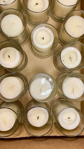 BURT100-M 4” Cylinder Vase + Pillar Candle
